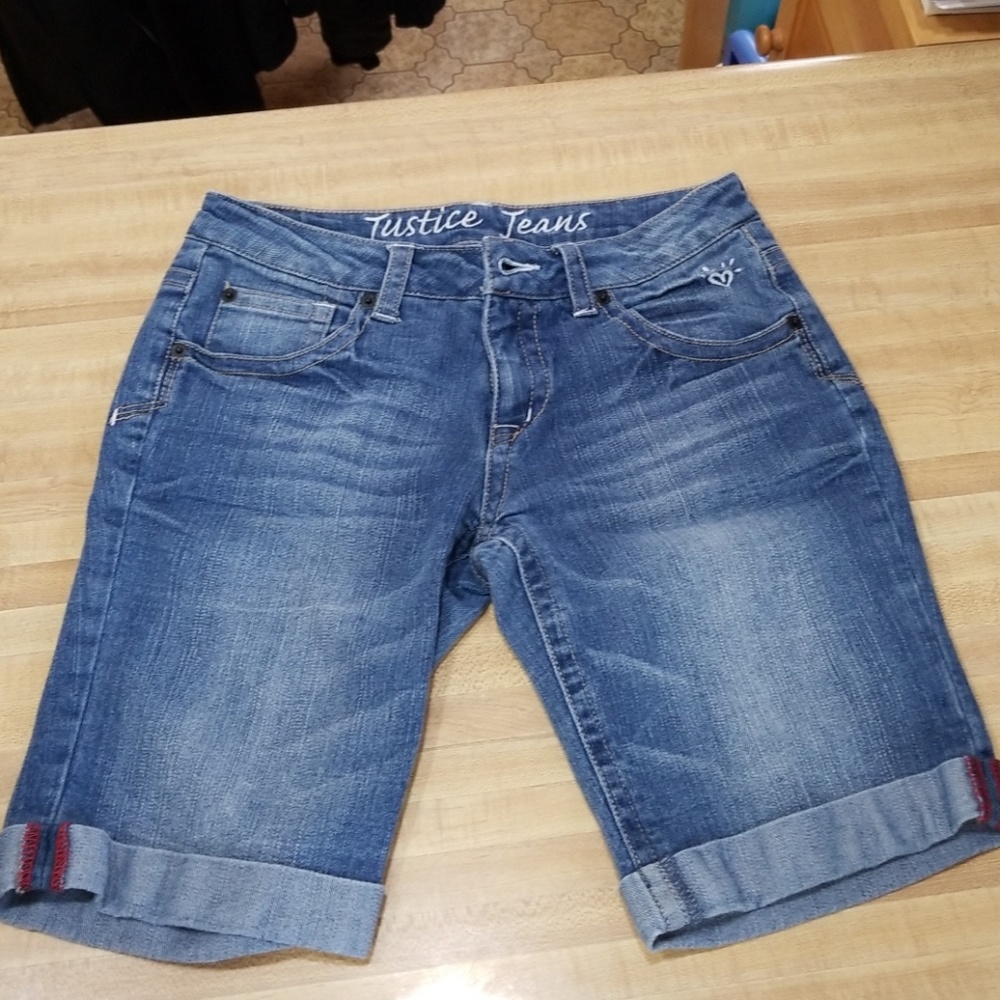 Denim Bermuda shorts